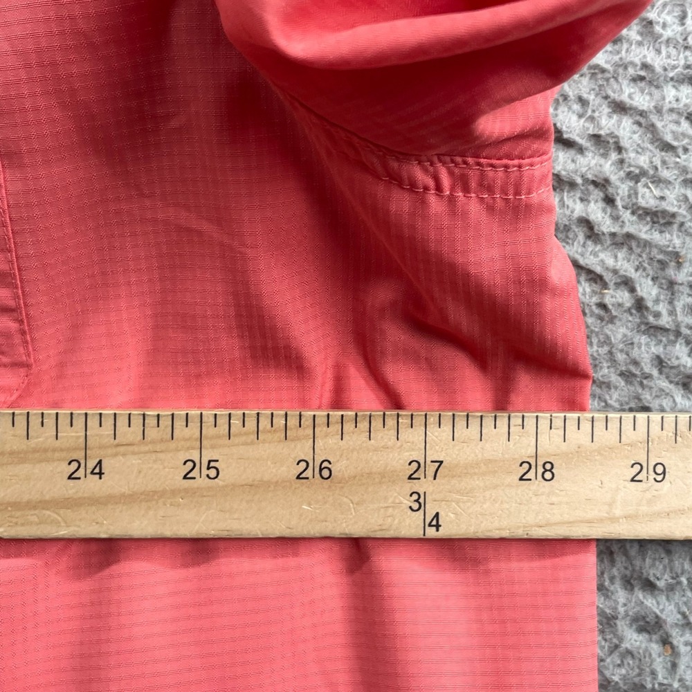 Eddie Bauer Fishing Shirt Men XXL Coral Pink Ripstop Vented Hiking Gorpcore Camp - Picture 5 of 10